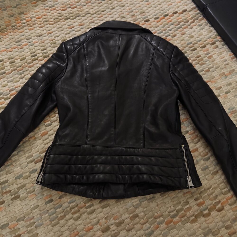 AllSaints Leather Biker Jacket | US4 - Picture 7 of 7